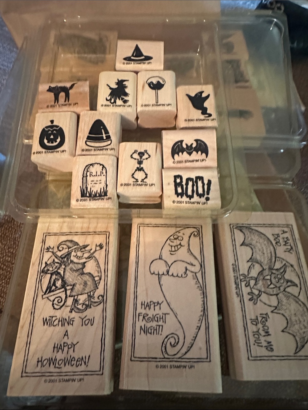Halloween Stampin' Up! Vintage Scrapbook 2001 Tricky Treats and Bitty Boos sets
